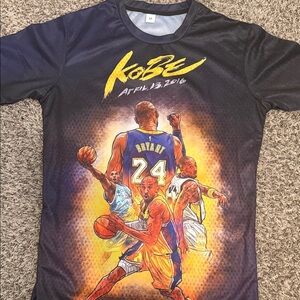 Black and Yellow Graphic Basketball T-Shirt